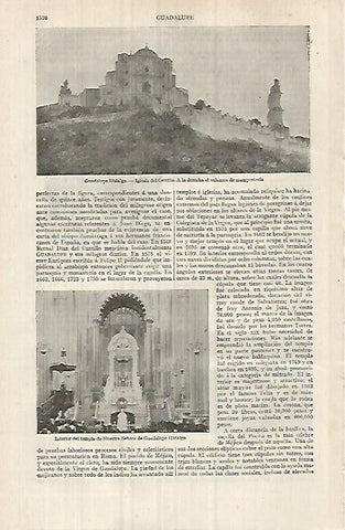 LAMINA ESPASA 32176: Iglesia del Cerrillo en Guadalupe Hidalgo