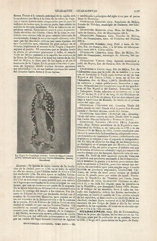 LAMINA ESPASA 32177: La Virgen de Guadalupe Hidalgo