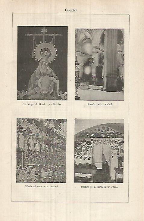 LAMINA ESPASA 32181: Virgen de Guadix e iglesia