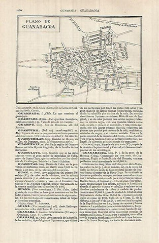 LAMINA ESPASA 32184: Plano de Guanabacoa Cuba