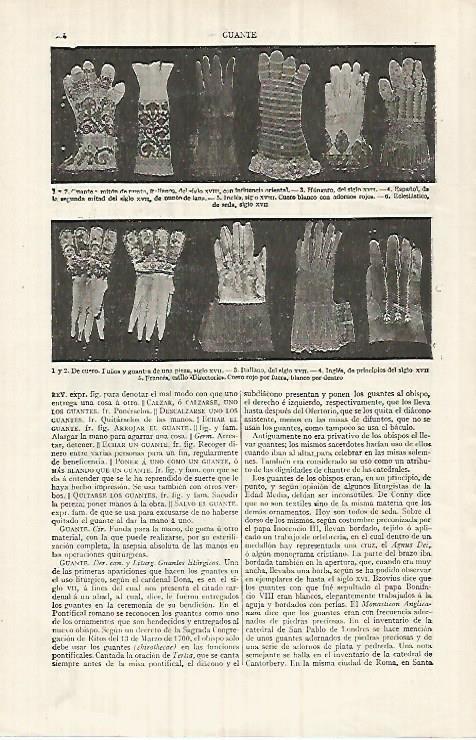 LAMINA ESPASA 32188:  Guantes
