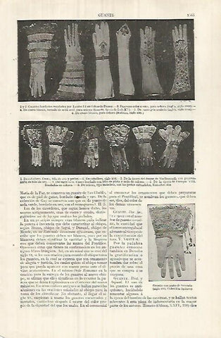 LAMINA ESPASA 32189: Guantes bordados y masculinos