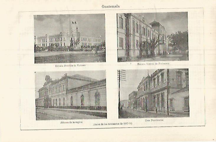 LAMINA ESPASA 32199: Edificios de Guatemala antes de los terremotos de 1917-1918