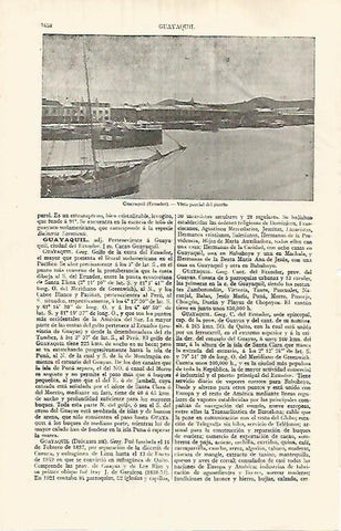 LAMINA ESPASA 32204: Puerto de Guayaquil Ecuador