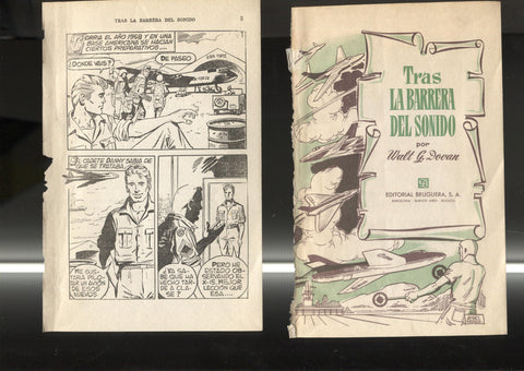 Tras la barrera del sonido (dibujos de Francisco Blanes Aracil (solo paginas con el tebeo)