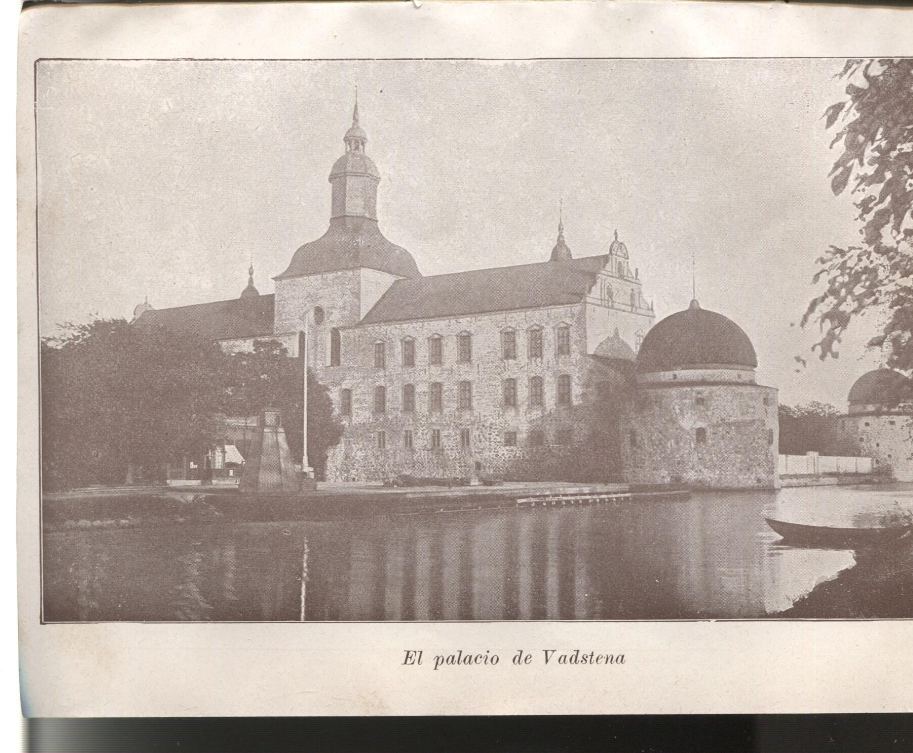 Lamina 06/07: Libro Nils Holgersson: La cascada del arco iris en Hukvarnaan + El palacio de Vadstena