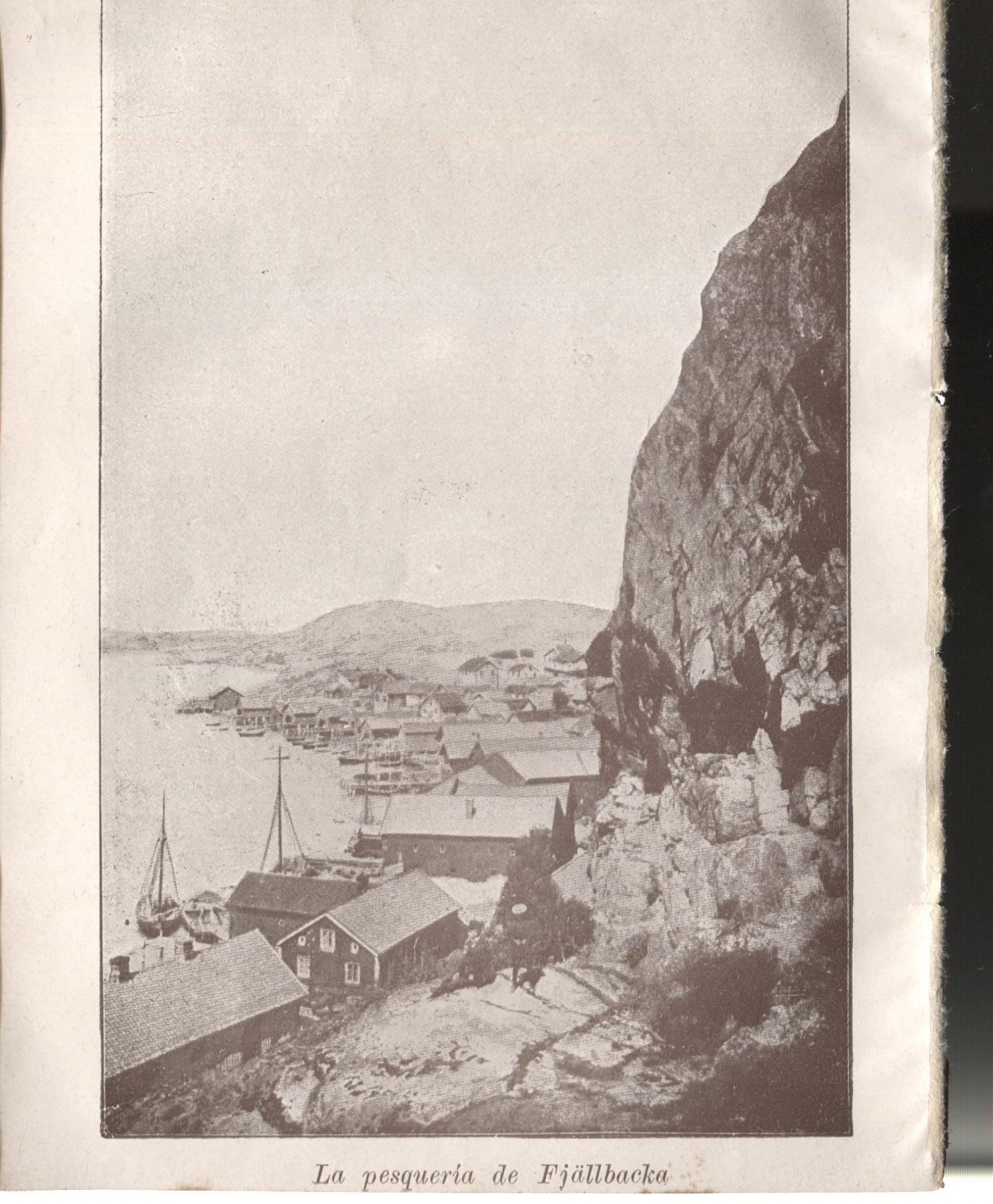 Lamina 22/23: Libro Nils Holgersson: El puerto de Gotemburgo + La pesqueria de Fjallbacka