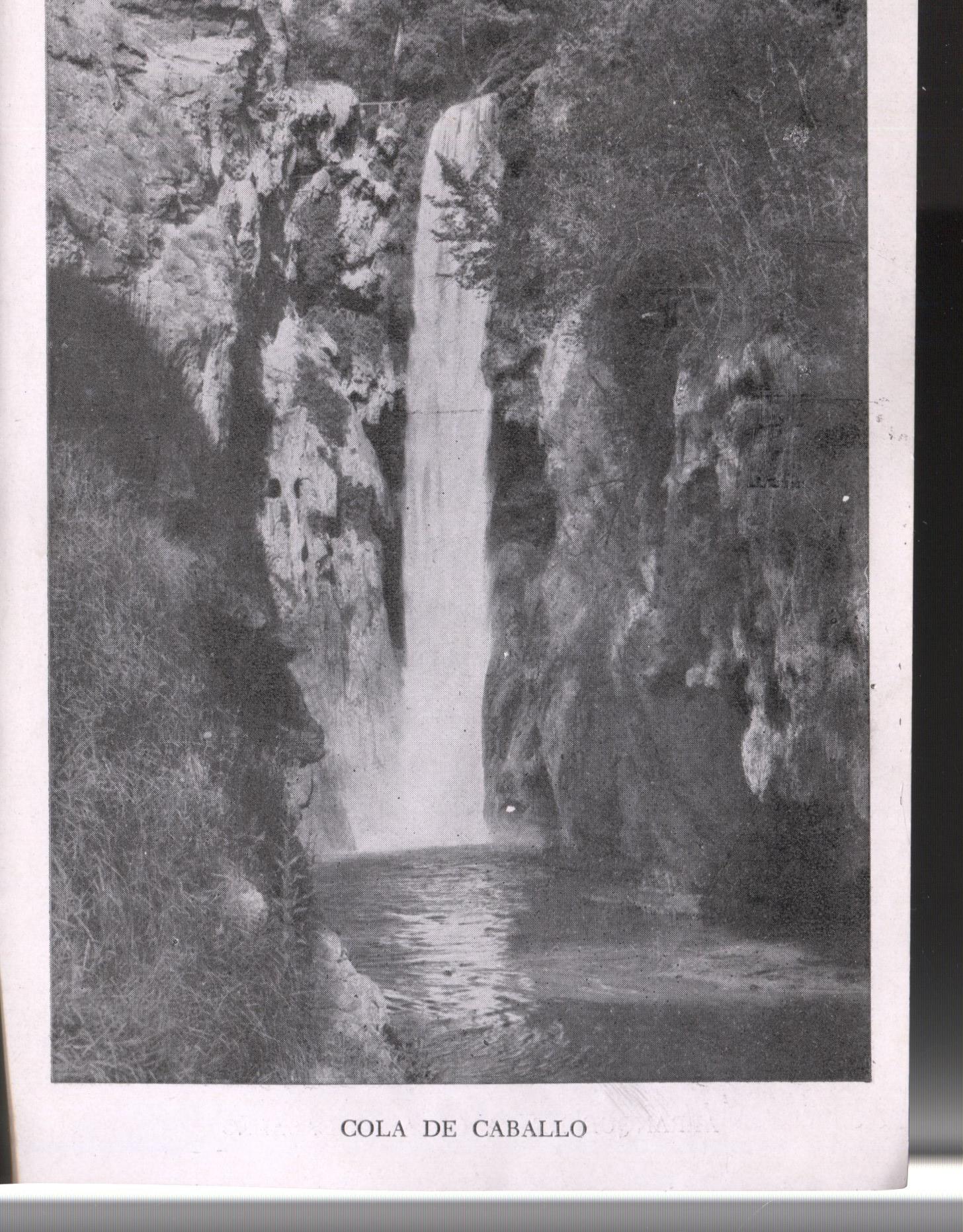 Lamina 11/12: Monasterio de Piedra: Arranque de la cola de caballo + Cola de caballo