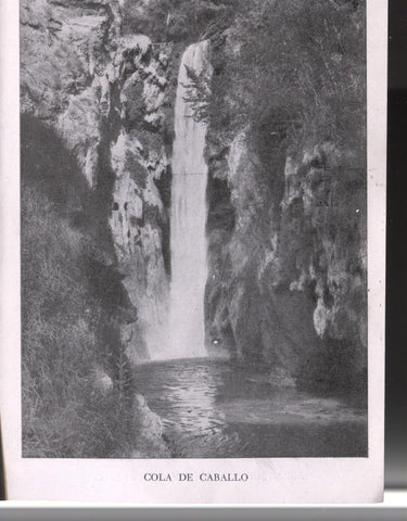 Lamina 11/12: Monasterio de Piedra: Arranque de la cola de caballo + Cola de caballo