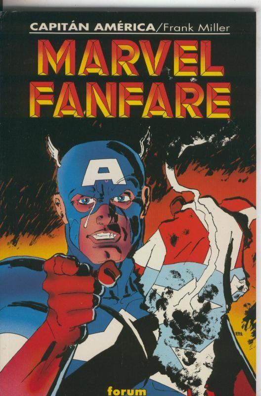 Planeta: Marvel Fanfare numero 1: Capitan America (subrayado en pagina credito y presentacion)