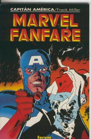 Planeta: Marvel Fanfare numero 1: Capitan America (subrayado en pagina credito y presentacion)