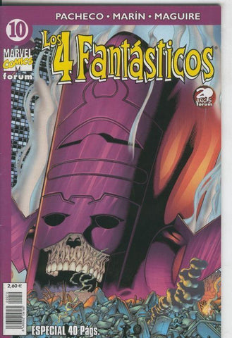 Planeta: Los 4 Fantasticos volumen 4 numero 10 (leve subrayado en parte credito)
