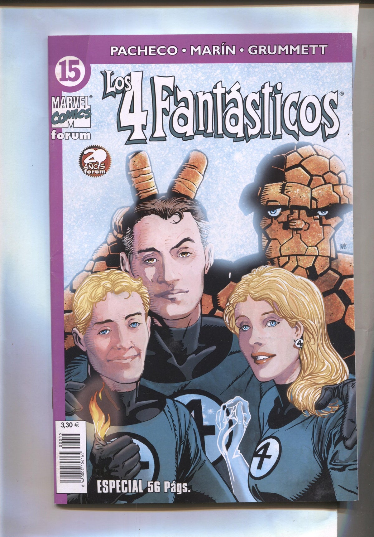 Planeta: Los 4 Fantasticos volumen 4 numero 15 (leve subrayado en parte credito)