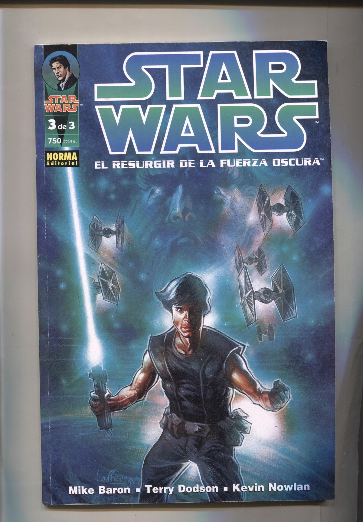 Star Wars: El Resurgir de la fuerza oscura numero 3 (leve subrayado en parte credito)