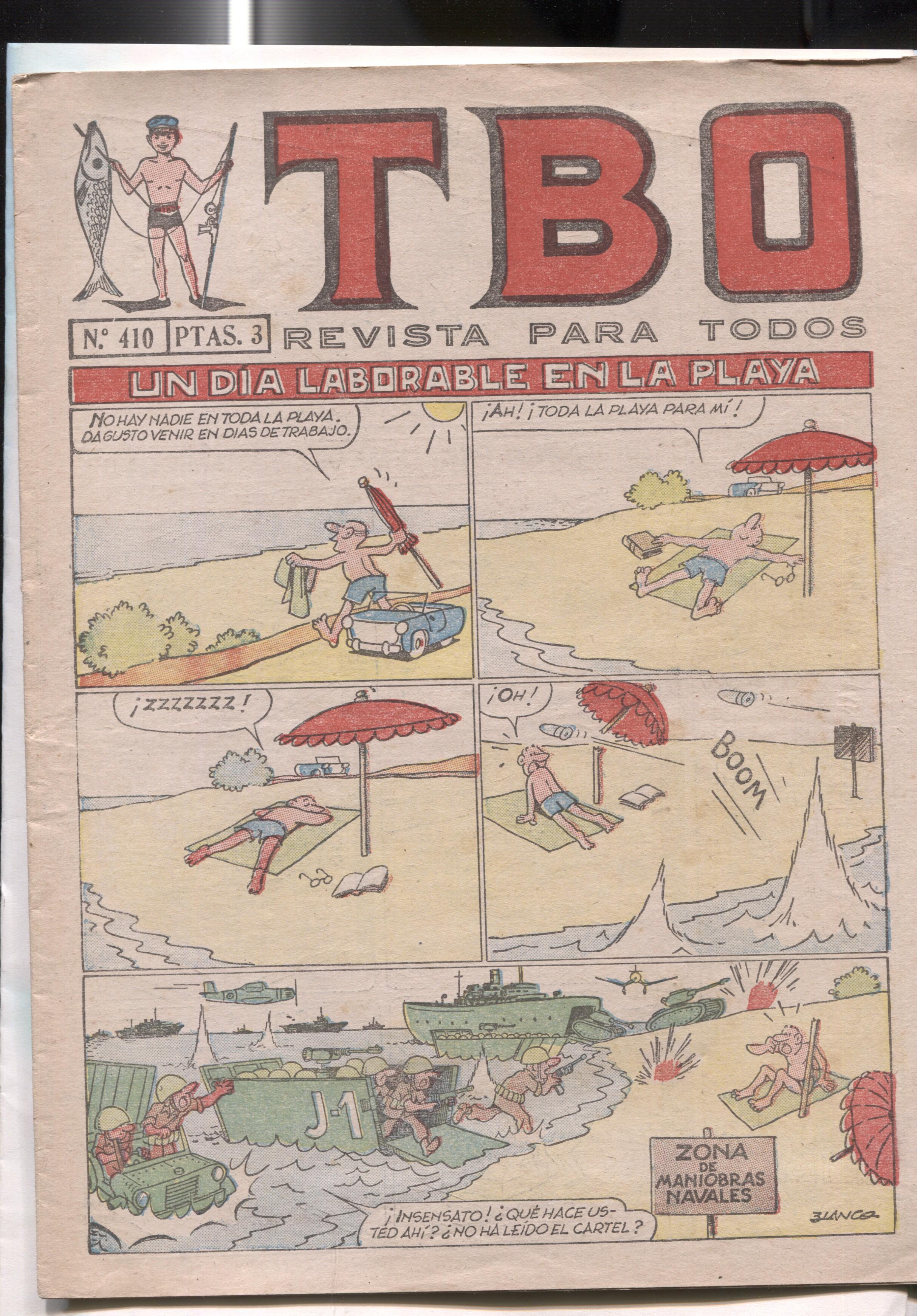 TBO numero 410: Un dia laborable en la playa (Blanco)