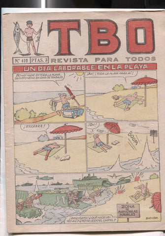 TBO numero 410: Un dia laborable en la playa (Blanco)