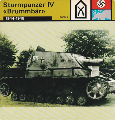 FICHA ARMAS: STURMPANZER IV BRUMMBAR. 1944-1945