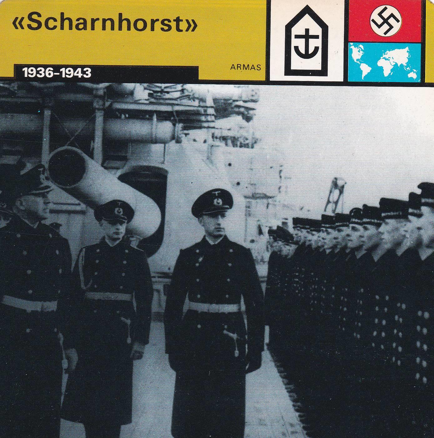 FICHA ARMAS: SCHARNHORST. 1936-1943