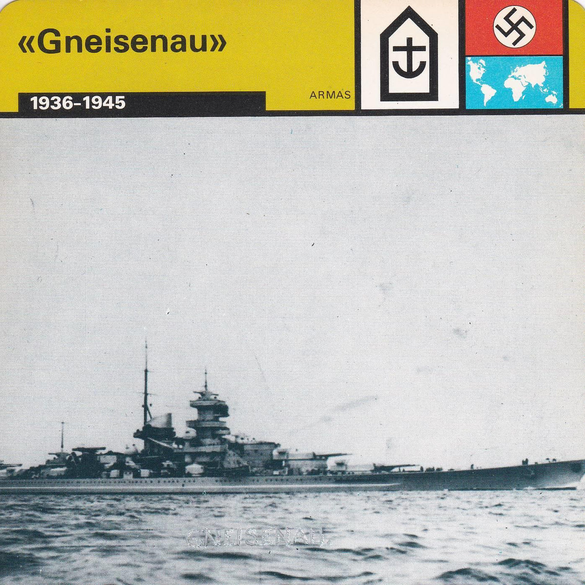 FICHA ARMAS: GNEISENAU. 1936-1945