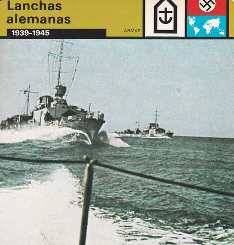 FICHA ARMAS: LANCHAS ALEMANAS. 1939-1945