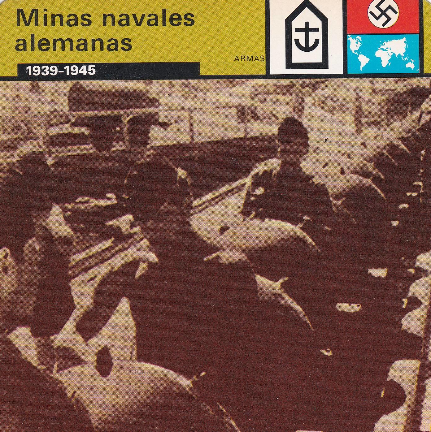 FICHA ARMAS: MINAS NAVALES ALEMANAS. 1939-1945