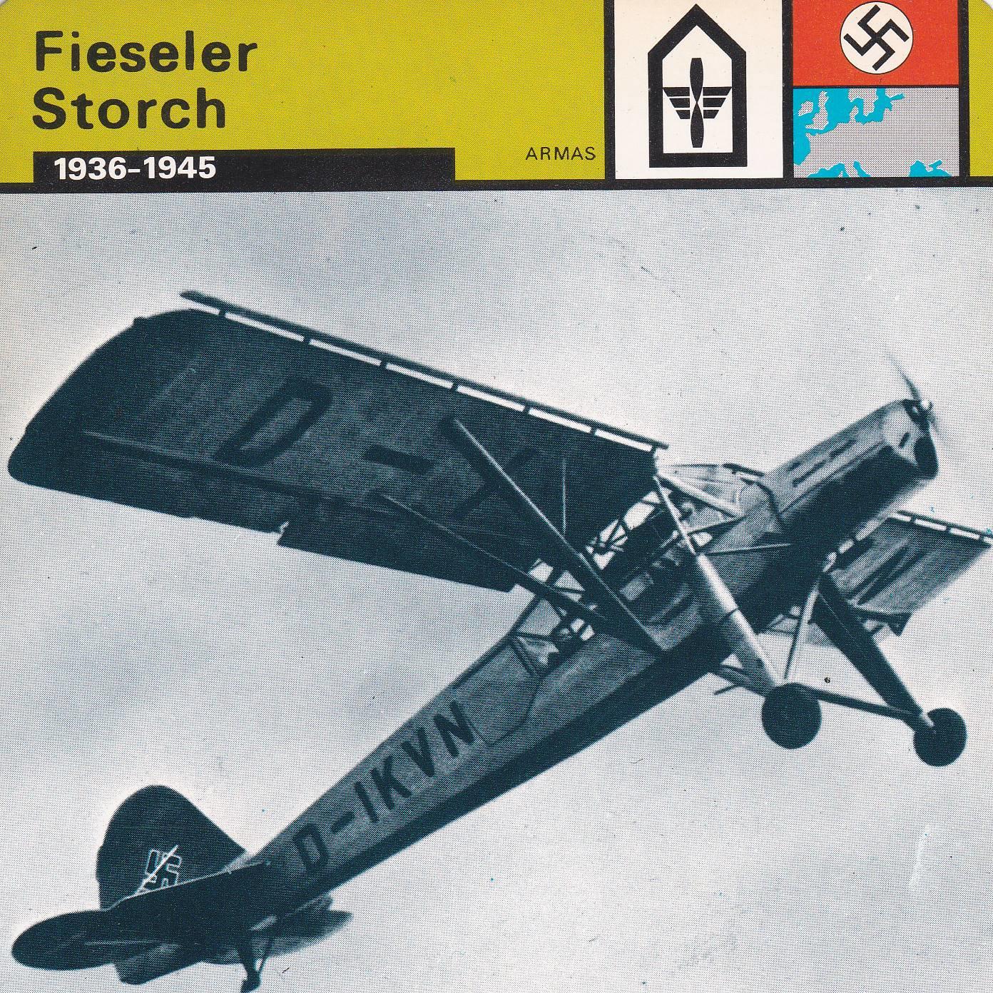 FICHA ARMAS: FIESSER STORCH. 1936-1945