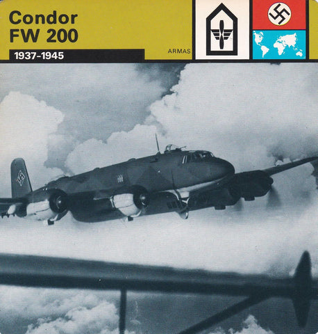 FICHA ARMAS: CONDOR FW 200. 1937-1945