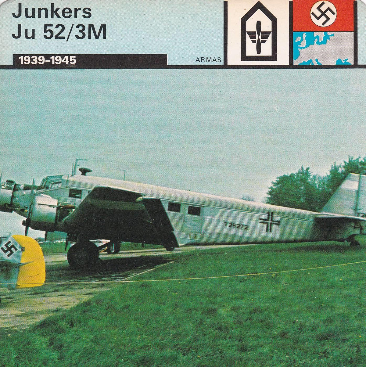 FICHA ARMAS: JUNKERS JU 52/3M. 1939-1945