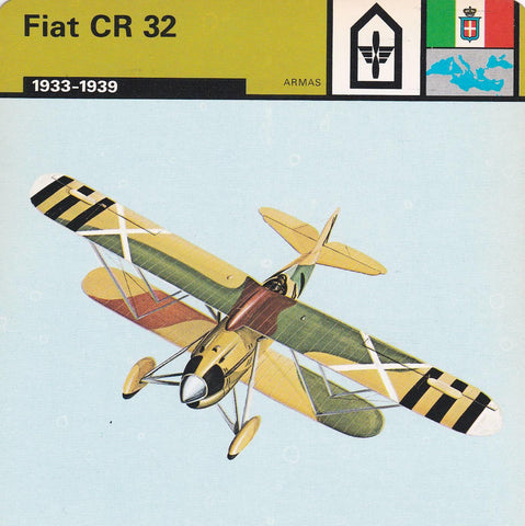 FICHA ARMAS: FIAT CR 32. 1933-1939