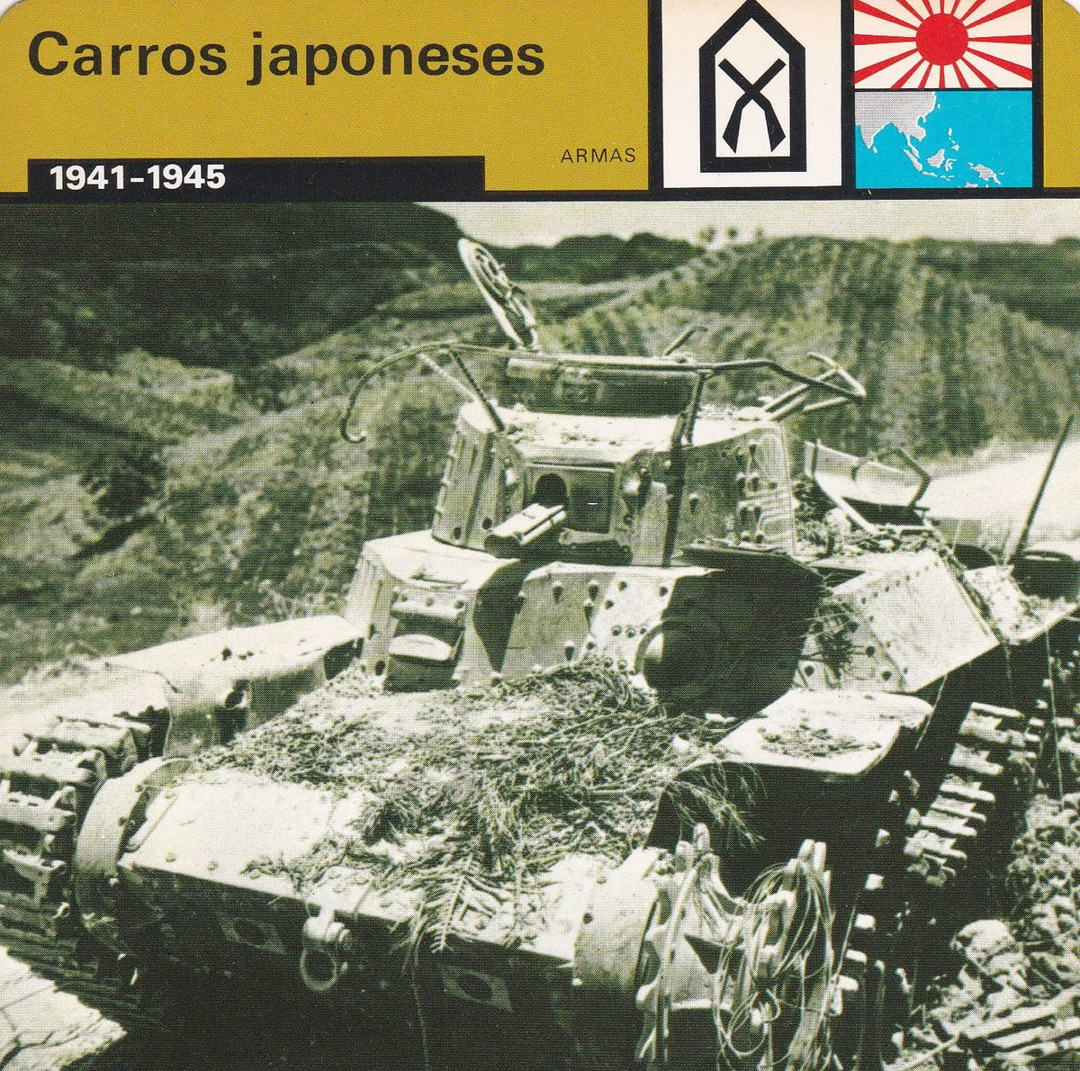 FICHA ARMAS: CARROS JAPONESES. 1941-1945