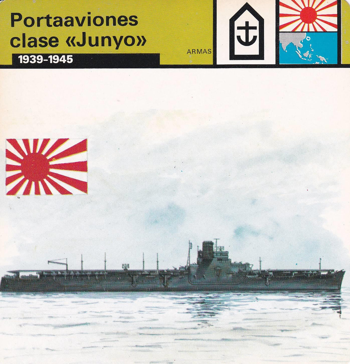 FICHA ARMAS: PORTAVIONES CLASE JUNYO. 1939-1945