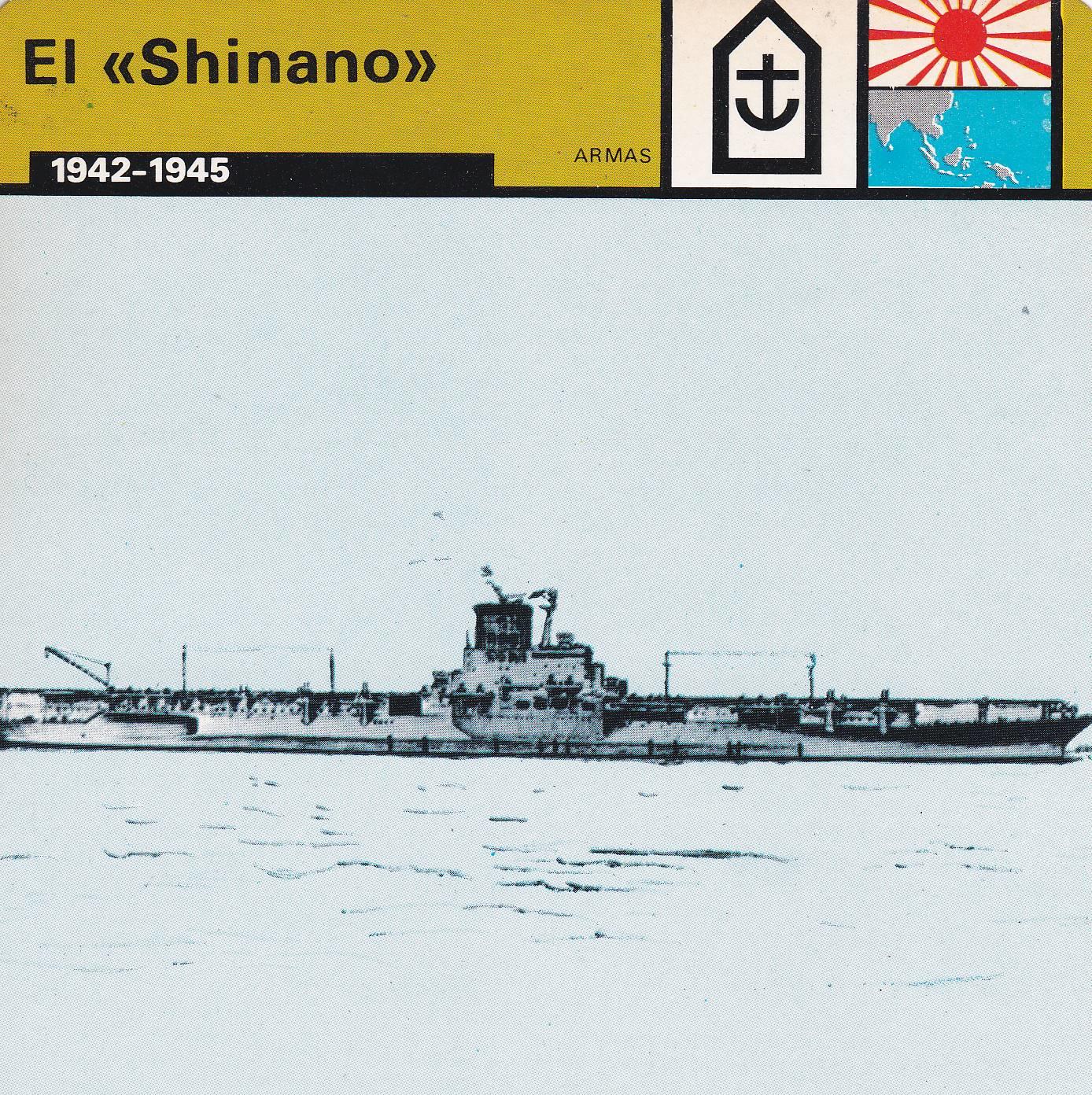 FICHA ARMAS: EL SHINANO. 1942-1945