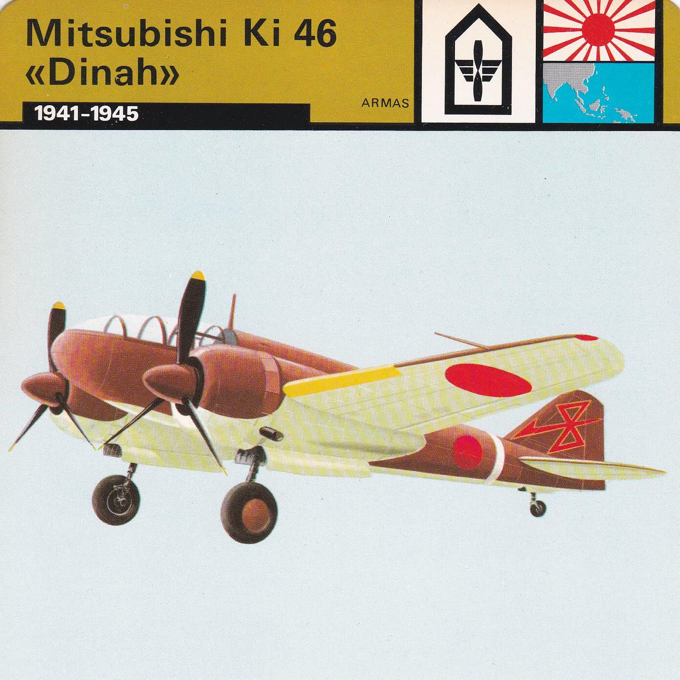 FICHA ARMAS: MITSUBISHI KI46 DINAH. 1941-1945