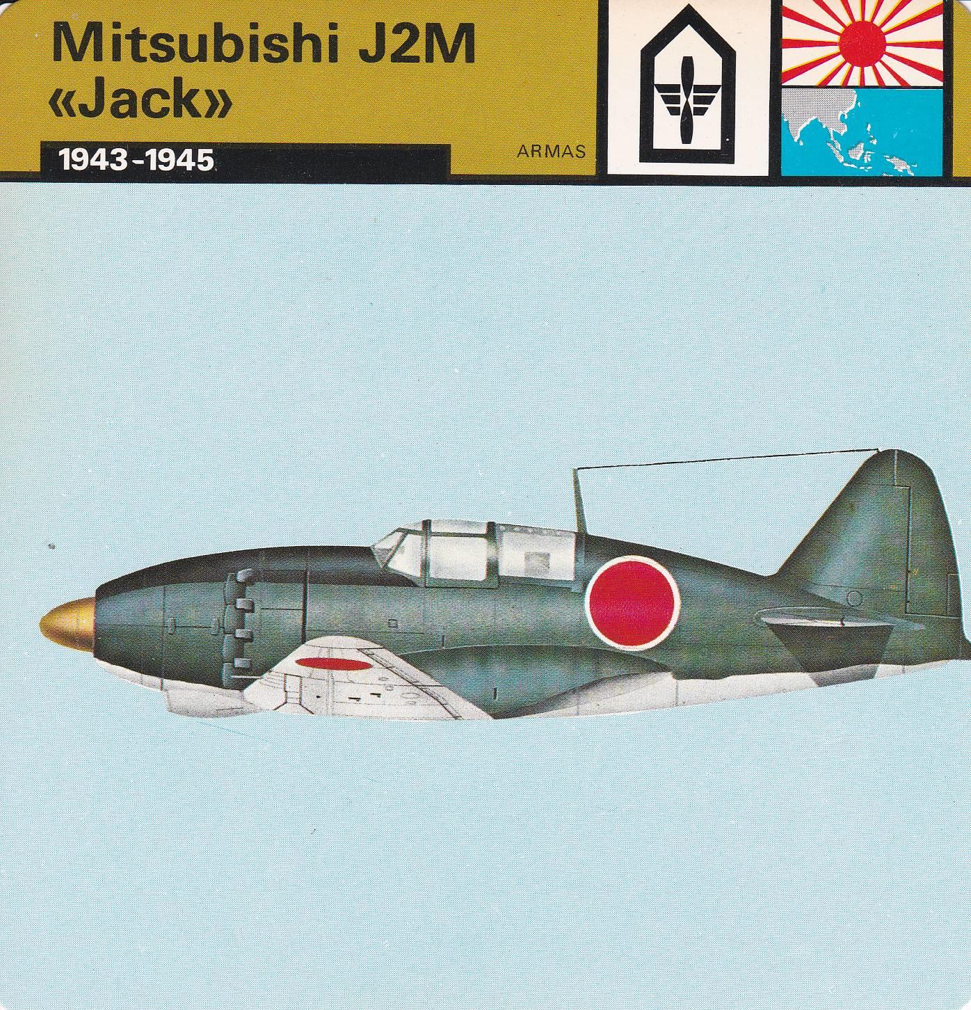 FICHA ARMAS: MITSUBISHI J2M JACK. 1943-1945