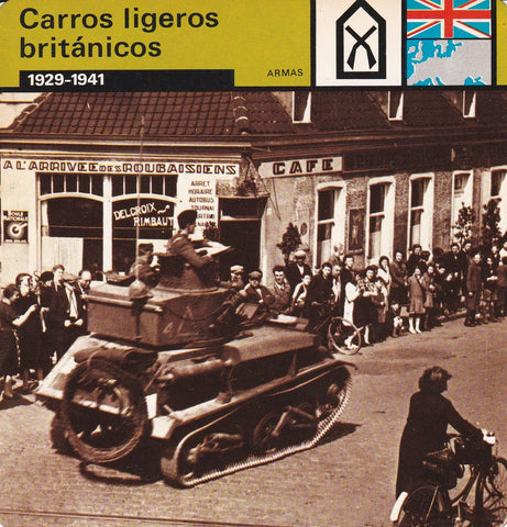 FICHA ARMAS: CARROS LIGEROS BRITANICOS. 1929-1941