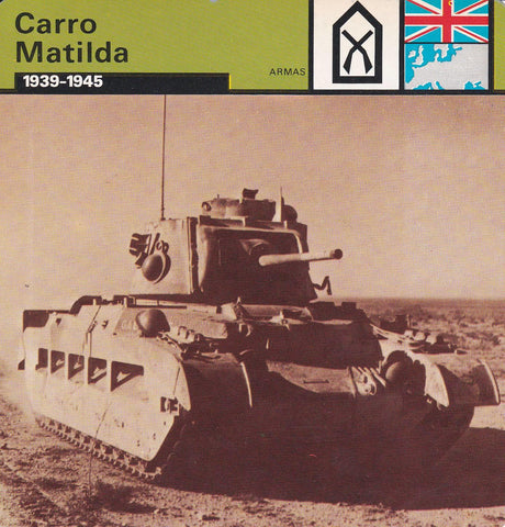 FICHA ARMAS: CARRO MATILDA. 1939-1945