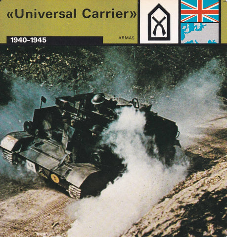 FICHA ARMAS: UNIVERSAL CARRIER. 1940-1945