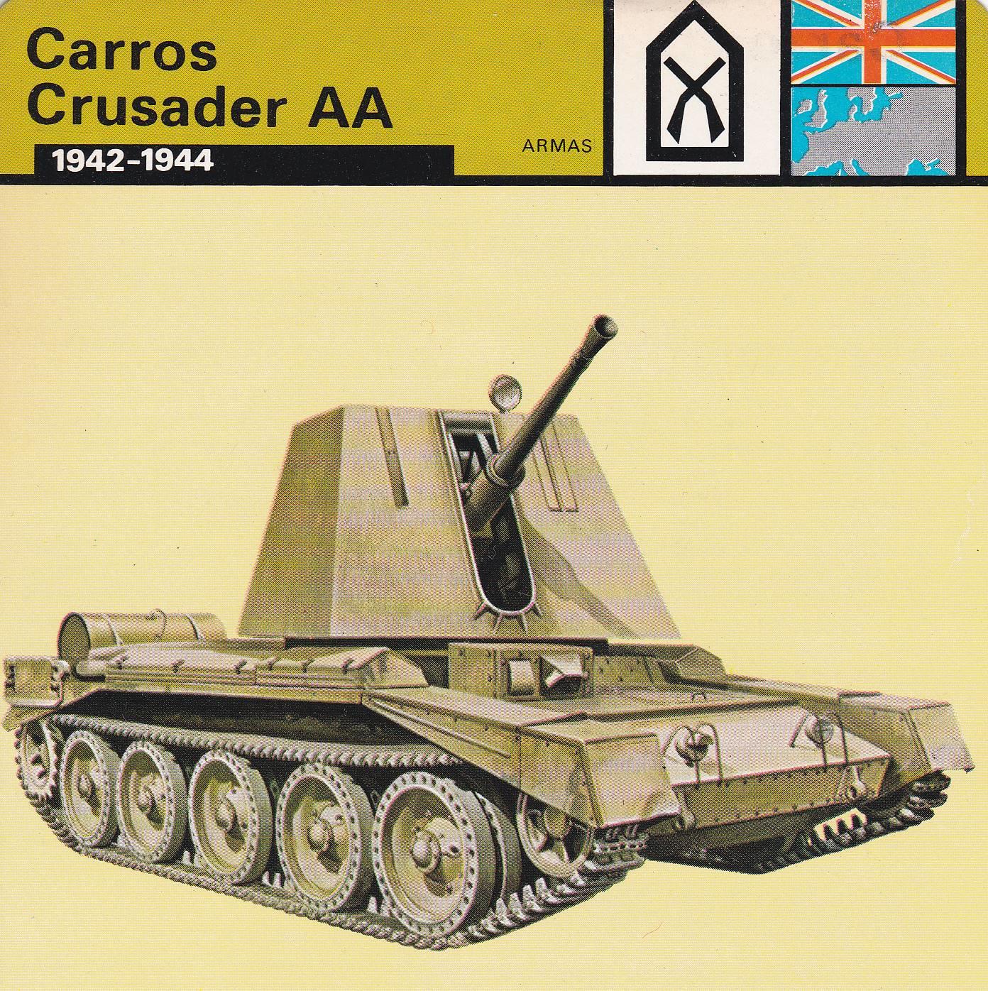 FICHA ARMAS: CARROS CRUSADER AA. 1942-1944