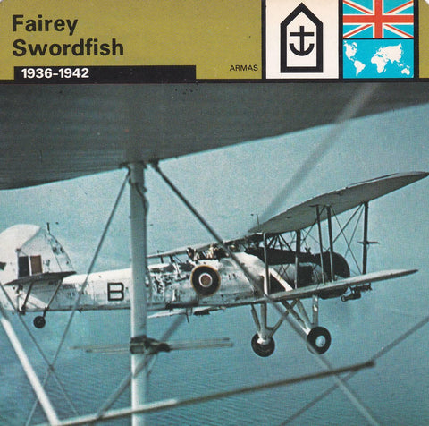 FICHA ARMAS: FAIREY SWORDFISH. 1936-1942