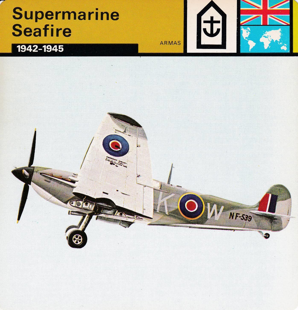 FICHA ARMAS: SUPERMARINE SEAFIRE. 1942-1945