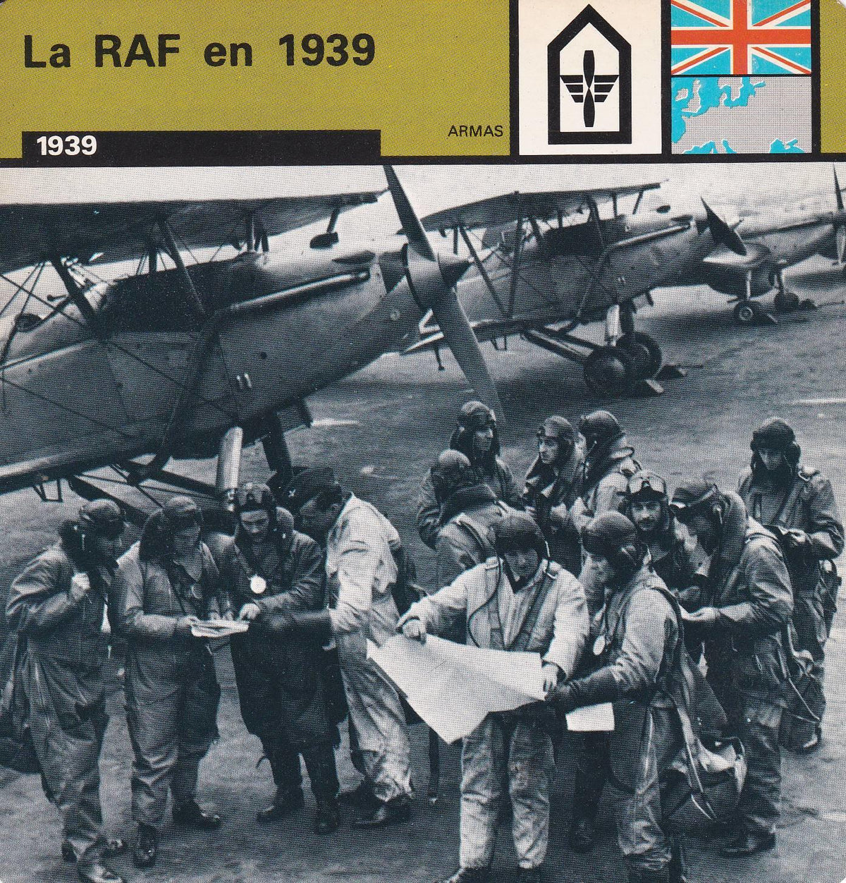 FICHA ARMAS: LA RAF EN 1939. 1939