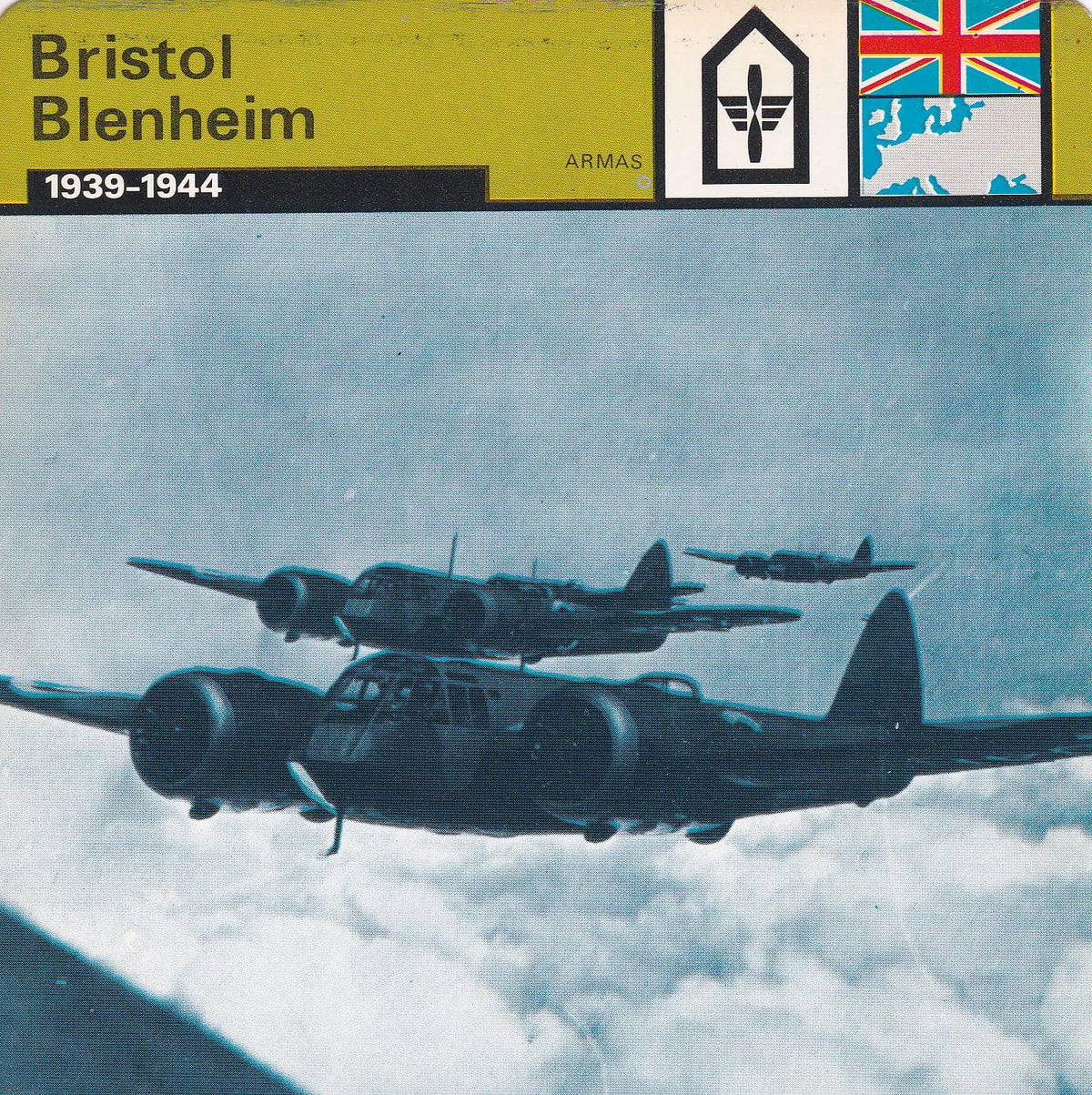 FICHA ARMAS: BRISTOL BLENHEIM. 1939-1944