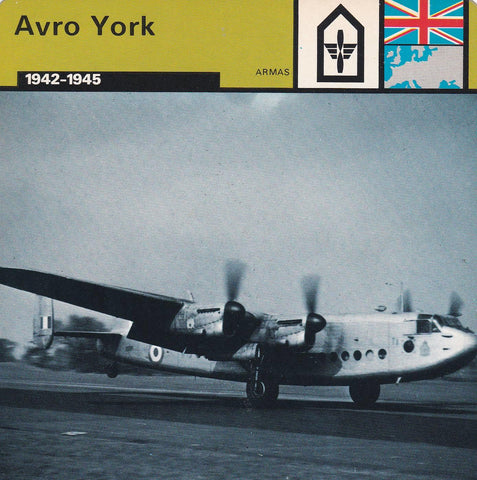 FICHA ARMAS: AVRO YORK. 1942-1945