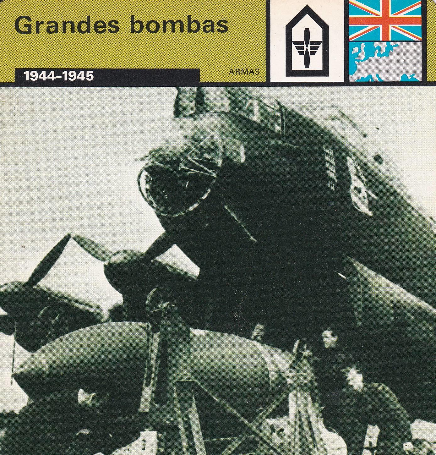 FICHA ARMAS: GRANDES BOMBAS. 1944-1945