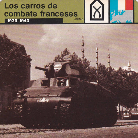 FICHA ARMAS: LOS CARROS DE COMBATE FRANCESES. 1936-1940