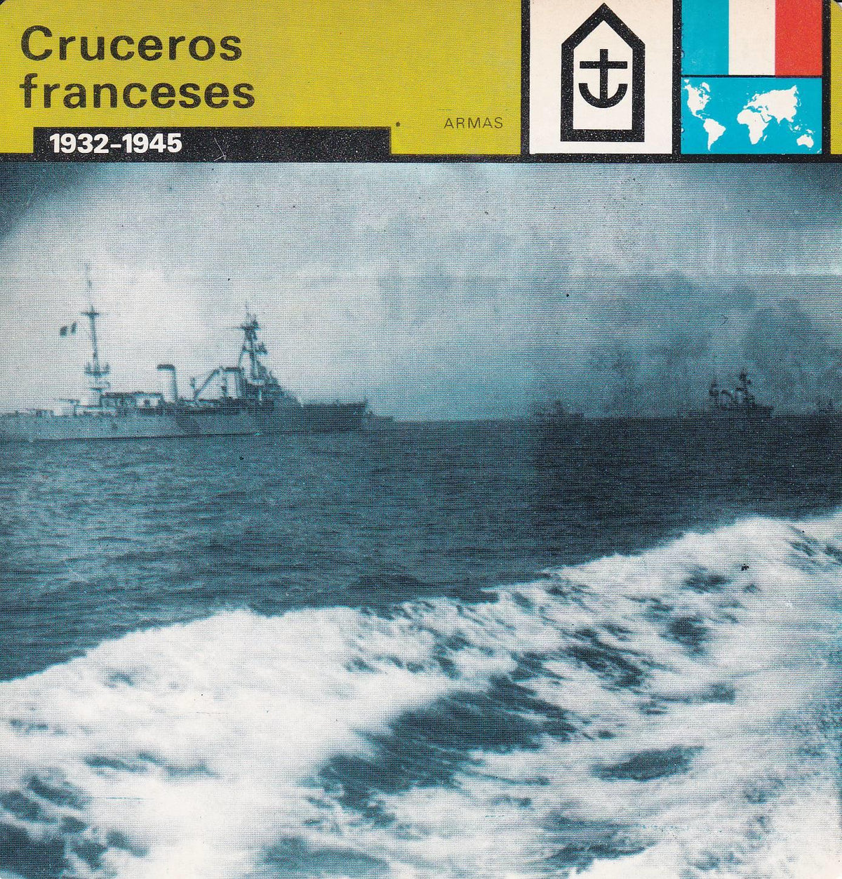 FICHA ARMAS: CRUCEROS FRANCESES. 1932.1945