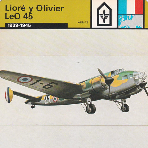 FICHA ARMAS: LIORE Y OLIVER LE0 45. 1939-1945