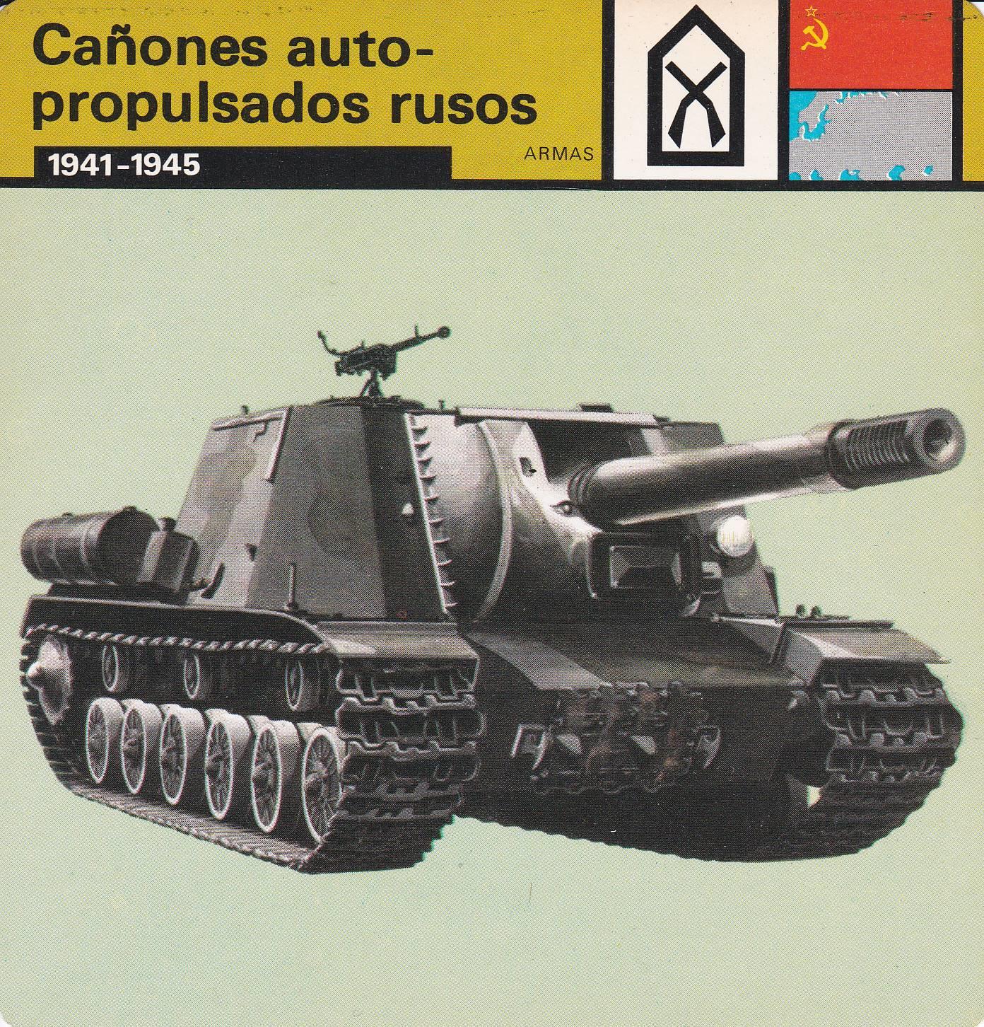 FICHA ARMAS: CAÑONES AUTO-PROPULSADOS RUSOS. 1941-1945