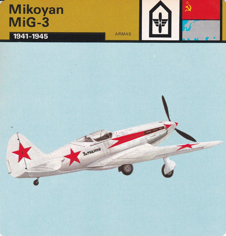 FICHA ARMAS: MIKOYAN MIG-3. 1941-1945