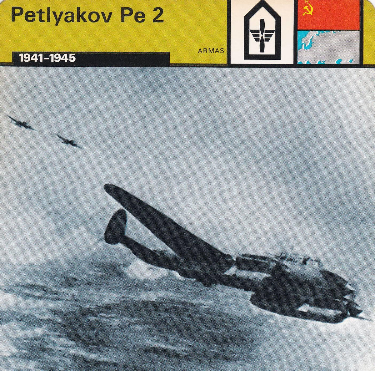 FICHA ARMAS: PETLYAKOV PE 2. 1941-1945